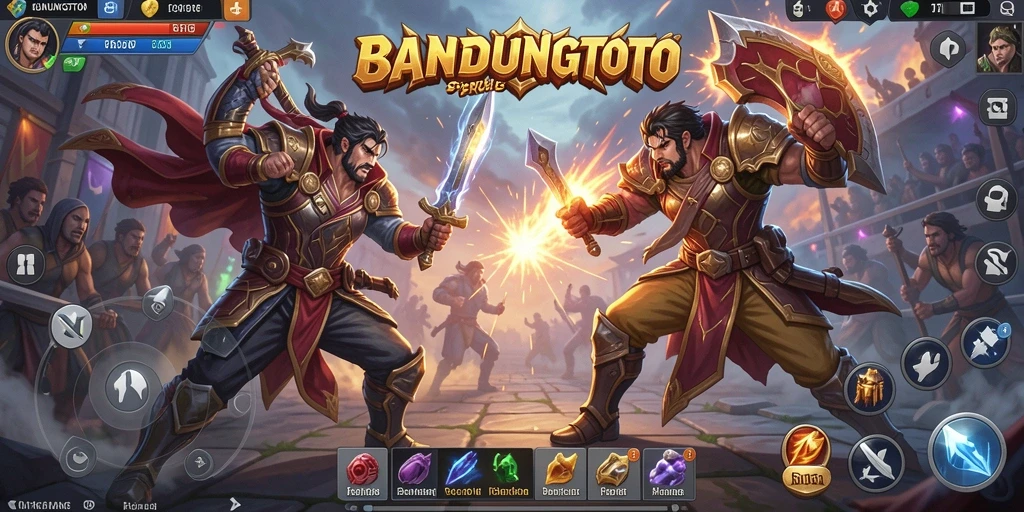 Tampilan gameplay BANDUNGTOTO yang menegangkan dan penuh aksi.
