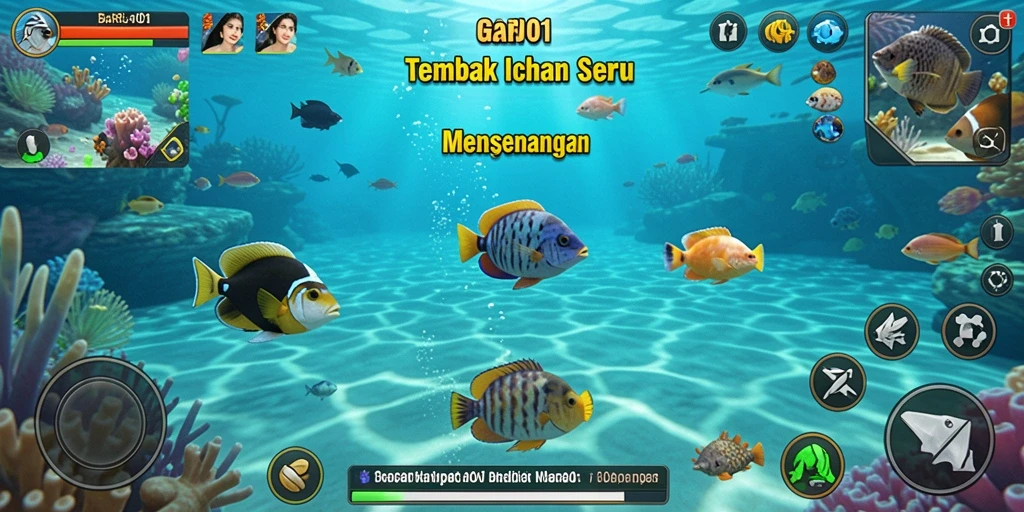 Tangkapan layar menunjukkan momen seru dalam gameplay Tembak Ikan.