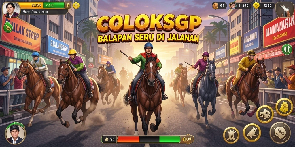 Screenshot COLOKSGP menampilkan aksi balapan yang mendebarkan.