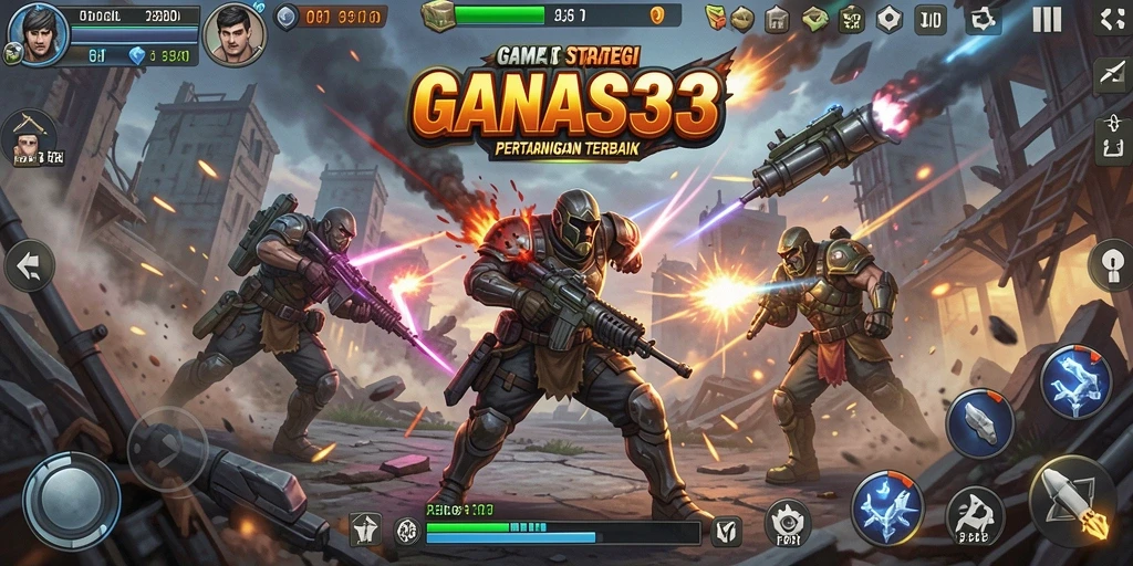 Tampilan gameplay menarik dan strategis dalam GANAS33.