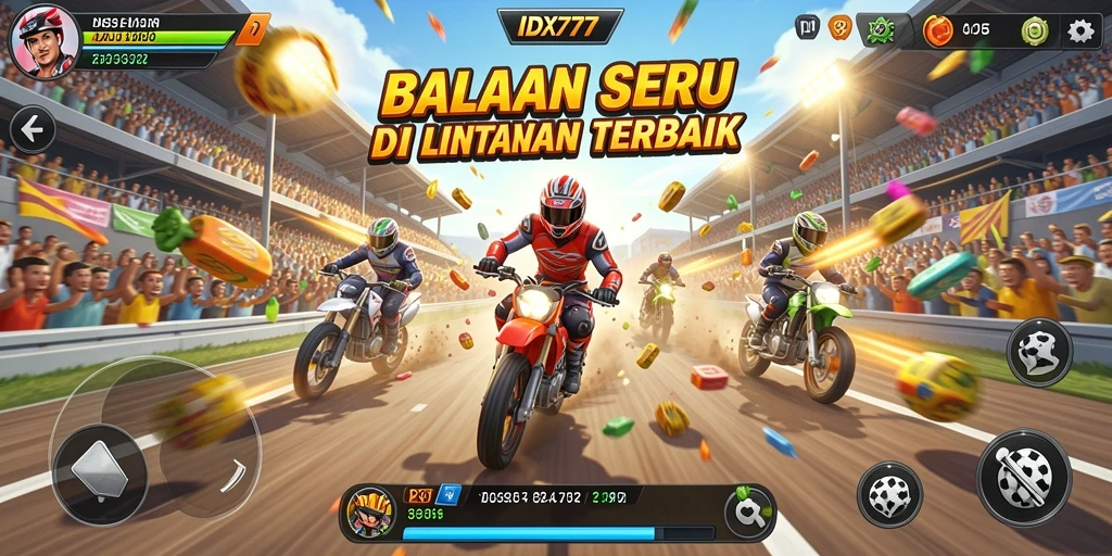 Tampilan mendebarkan dari balapan seru dalam IDX777.