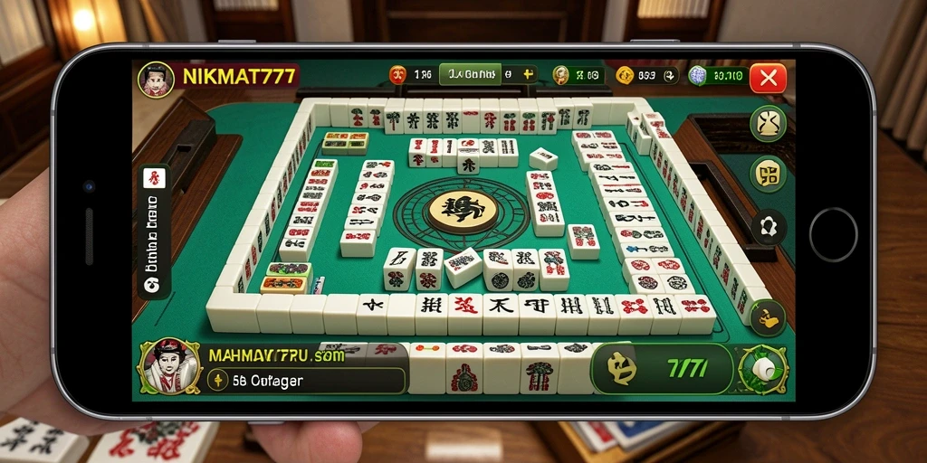 Screenshot utama NIKMAT777 menampilkan permainan Mahjong yang seru dan menantang.
