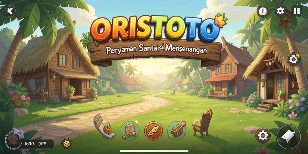 Screenshot gameplay ORISTOTO menampilkan keseruan petualangan santai.
