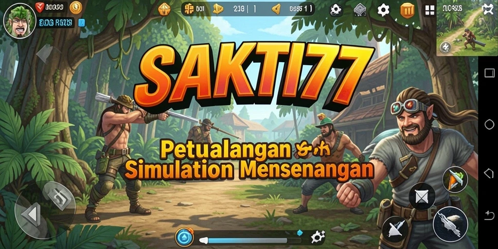 Tampilan utama SAKTI77 dengan gameplay simulasi yang menarik.