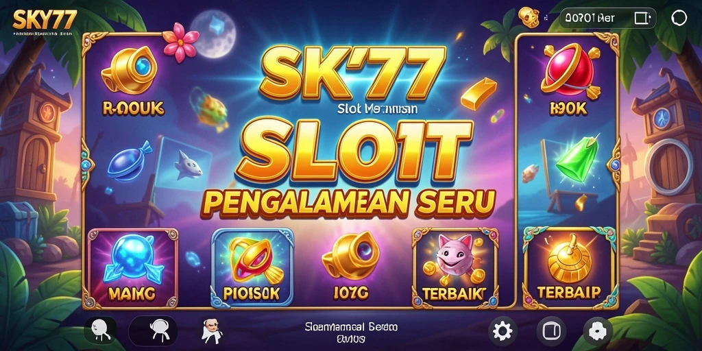 Screenshot gameplay SKY77 menampilkan mesin slot yang mengasyikkan.