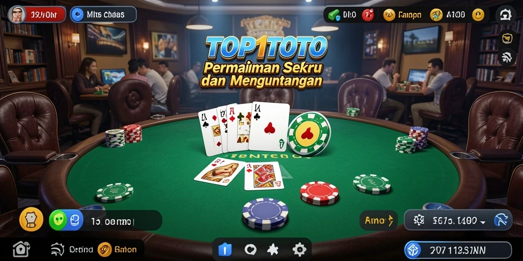 Tangkapan layar gameplay seru Poker di TOP1TOTO.