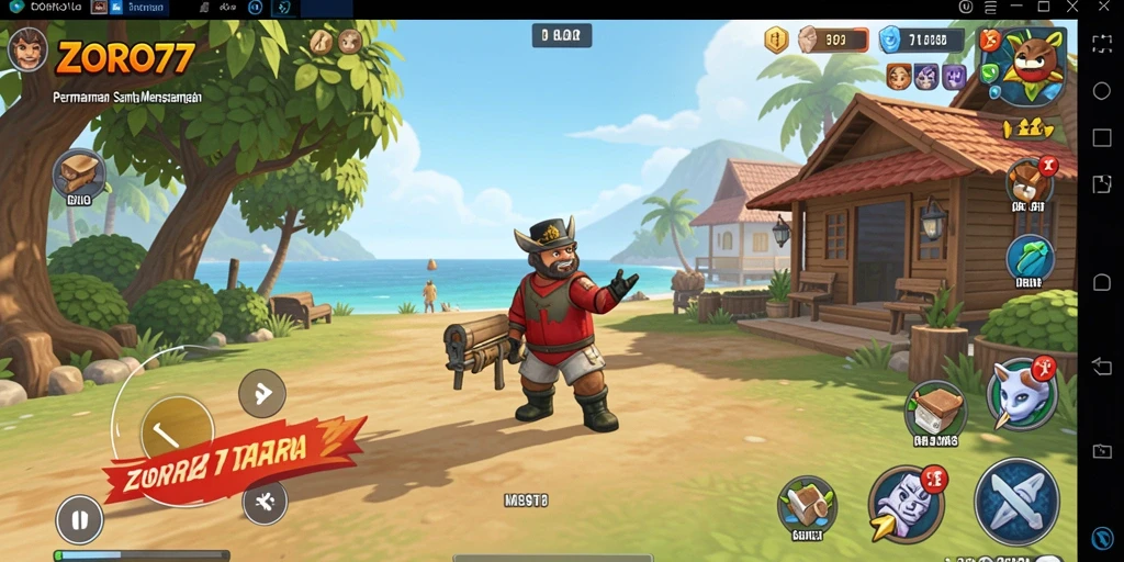 Tangkapan layar utama dari gameplay ZORO77 yang mengasyikkan.